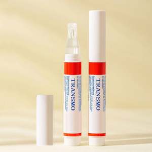 Stylo cosmétique en silicone, logo personnalisé, stylo à vernis à ongles rechargeable, conteneur cosmétique de 7 ml, tubes de gloss à lèvres avec pinceau - Product Image 1