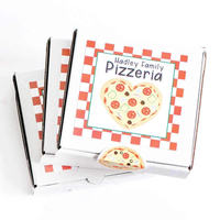Autocollant d'étiquettes de boîte à pizza avec logo imprimé personnalisé Autocollants de livraison de nourriture pour fabricant d'étiquettes d'emballage alimentaire Autres services d'impression