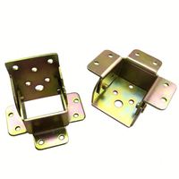 Support pliable en métal contemporain à verrouillage automatique pour table d'hôtel, chaise, lit, pied de chaise, cadre de support pliable