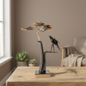 Escultura de Rama de Árbol con Pájaros, Hecha a Mano, de Madera Rústica, Ecológica, para Decoración de Interiores, Sala de Estar, Mesa, Hogar, Orissa, Todas las Temporadas - Product Image 5