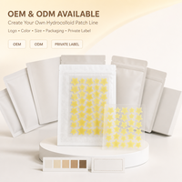 Patch Hydrocolloïde pour l'Acné, Patch Anti-Boutons, Imperméable, Respirant, Invisible, Ultra Fin, Traitement