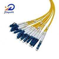 Cable de Distribución Óptica de Grado Operador de 12 Fibras MPO a LC, G.657A2 G.657A1 G.652D, Cable Jumper de Conversión de Baja Pérdida SM Fan-out
