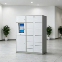 Casier intelligent à serrure électronique avec service 24h/24 et 7j/7, conception étanche et écologique, accès au stockage et à la numérisation