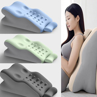 Oreiller ergonomique multifonctionnel en mousse à mémoire de forme en U, idéal pour dormir, consulter son téléphone et lire - 53x37x24cm