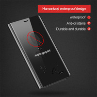 Étui à clapet miroir transparent intelligent avec électrodéposition pour Honor X9A X8 HUAWEI Nova 9 8 8i Magic 5 4 LITE 4G pour Huawei P SMART 2021