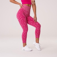 Vente en gros Offre Spéciale Scrunch Butt taille haute contrôle femmes matures Sexy Fitness imprimé léopard Leggings