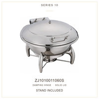 Ensemble de réchauds de luxe pour buffet, service traiteur, chauffe-plats en acier inoxydable pour hôtels et mariages