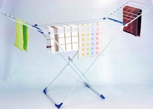 FIRST HORSE Stendibiancheria Salvaspazio 20M Bianco per <span class=keywords><strong>Balcone</strong></span>, Stendino Appendiabiti in Metallo Antiruggine - Product Image 3