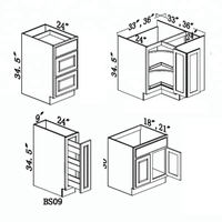 Meubles de cuisine modernes en bois massif de noyer noir, design italien, écologiques, avec évier en acrylique modulaire, fabriqués aux États-Unis