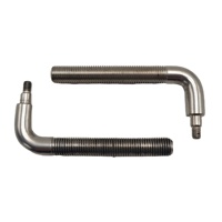 Services de fabrication CNC sur mesure en métal, fixations galvanisées non standard, pièces en acier inoxydable, axe de manivelle fileté, marque HDF, OEM