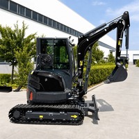 Mini-excavatrice sur chenilles 3,5 tonnes, moteur EPA EURO 5, pour usage agricole et domestique, prix compétitif