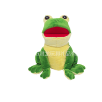Jouets pour enfants personnalisés accessoires de performance grenouille peluche marionnettes grenouille peluche douce ventriloque marionnettes