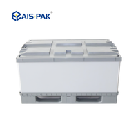 Boîte à palette en plastique pliable 1200x800mm, conteneur Polybox en plastique pour l'emballage automobile