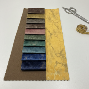 <span class=keywords><strong>Tela</strong></span> de Terciopelo Holandés <span class=keywords><strong>Amarillo</strong></span>, 100% Poliéster, Impermeable, para Fundas de Sofá, Textiles para el Hogar - Product Image 1