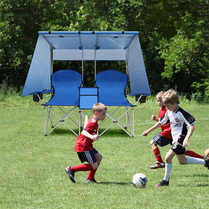 كرسي مزدوج الكراسي المحمولة الشاطئ الحديقة الأنشطة في الهواء الطلق للطي مقعد شخصين مظلة مزدوجة كرسي التخييم - Product Image 2