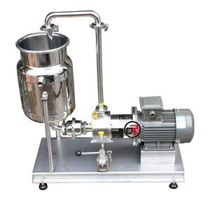 High quality single stages inline high shear emulsion pump with hopper