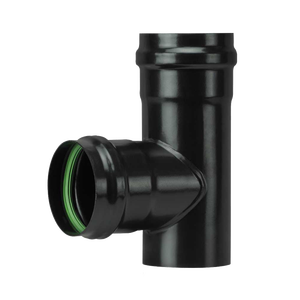 Connecteur en T léger pour poêles à granulés Pièces d'équipement à économie d'énergie Ø 100 mm - Product Image 1