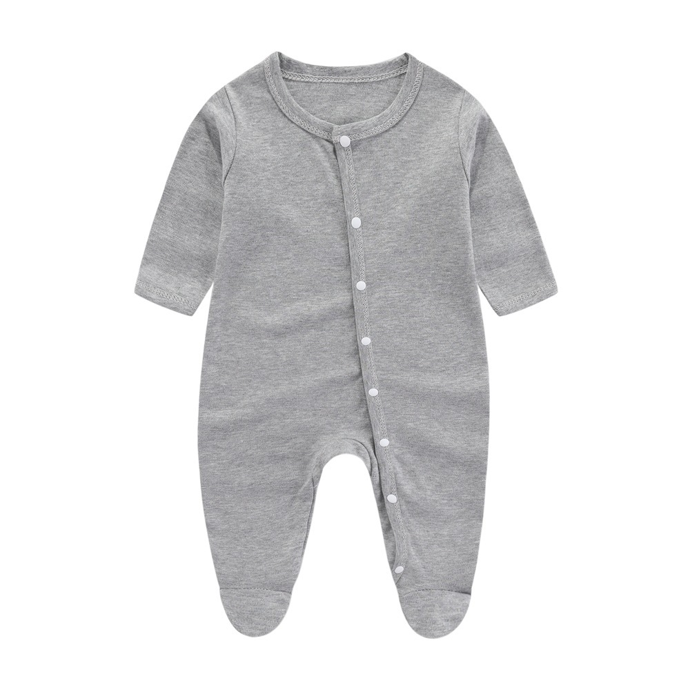 [une-pièce couvrant les pieds en coton] gris uni