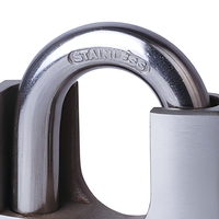 Cadenas protégé par manille en acier inoxydable de haute qualité SS 304