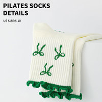 Calcetines Antideslizantes para Pilates y Yoga con Logotipo Personalizado, Transpirables, Elásticos, Antideslizantes, para Barre Dance, Gimnasio, Fitness, para Mujer