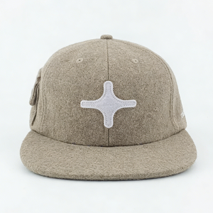 Casquette de baseball personnalisée en mélange de laine à visière plate, style vintage, chaude pour l'automne et l'<span class=keywords><strong>hiver</strong></span>, avec poche et fermeture snapback - Product Image 2