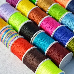 Usine en gros mode infini coeur charme 1mm nylon tressé corde pour bracelets bijoux vêtements