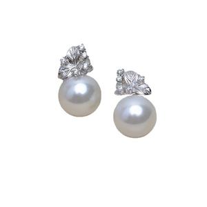 Boucle d'oreille en argent S925, feuille, mode féminine, accessoire de boucle d'oreille semi-finie avec support vide pour 5-6 perles, produit semi-finie 1019 - Product Image 5