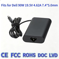 Câble d'alimentation de remplacement pour ordinateur portable DELL Inspiron 15R 5520 5537, chargeur d'ordinateur portable 19,5 V 4,62 A 90 W