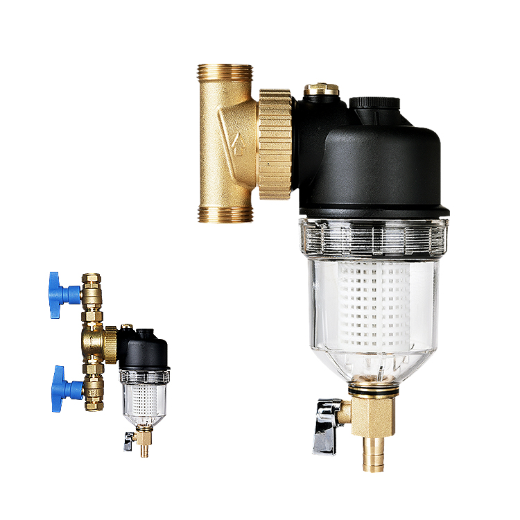 Olde Best Seller 530ml Magnetic Filter Transparent Body Brass Ball Valve 12000Gauss Magnetic Filter for Boiler