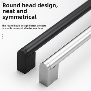 Kenop Gagang Ekstensi Pintu Kabinet Tahan Karat Baja Tahan Karat Minimalis Modern Lemari Laci Dapur Lemari Pakaian - Product Image 2