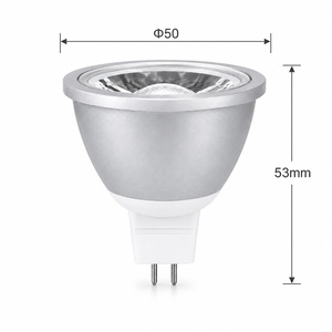 ไฟสปอตไลท์ LED MR16 COB 6W ACDC24V ปรับความสว่างได้ หลอดไฟ LED อะลูมิเนียม รับประกัน 2 ปี สำหรับไฟส่องสว่างภายในอาคาร - Product Image 5