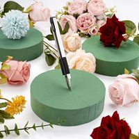Blocs de mousse florale ronds, mousse verte humide et sèche pour fleurs fraîches et artificielles, mousse florale pour mariage, anniversaires