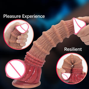 ของเล่นทางเพศสำหรับผู้หญิง ดิลโด้เป่าลมซิลิโคนขนาดใหญ่ สมจริง กันน้ำ นุ่ม รูปทรงสัตว์ประหลาด พร้อมจุกดูด ขายดี - Product Image 4