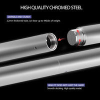 Club d'exercice à domicile Gym Fitness Bar Stripper amovible Pôle de danse, Portable Réglable Hauteur Spinning Steel Pipe Dance Pole