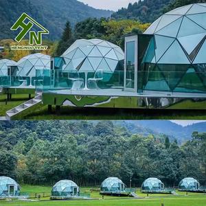 Tente en dôme de verre de 7.2m avec couleur en bois pour le glamping, assez solide pour lutter contre les fortes pluies et la neige aux États-Unis - Product Image 5