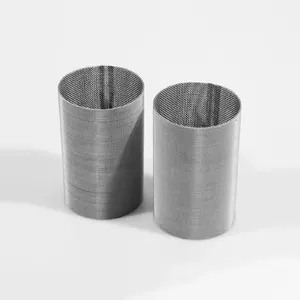 Personalize filtro de malha de arame de aço inoxidável 304/316 para filtragem de óleo industrial