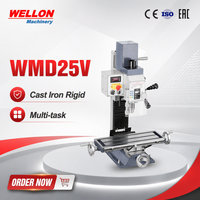 Machine de perçage, fraisage et taraudage multifonctionnelle de haute précision WMD25V WELLON automatique MT3 pour le métal