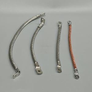 Sangles de barre omnibus tressées personnalisées Sangle de mise à la terre en <span class=keywords><strong>cuivre</strong></span> tressé pour moteur Type de conducteur toronné nu Liaison de connexion - Product Image 1