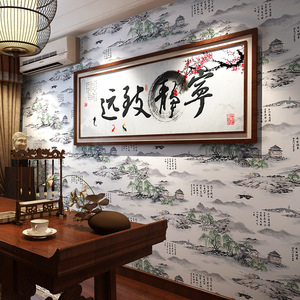 Papier <span class=keywords><strong>peint</strong></span> en soie personnalisé, décoration intérieure de chambre à coucher, avec fleurs et oiseaux, Style chinois, <span class=keywords><strong>peint</strong></span> à la main - Product Image 3