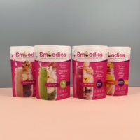 Pochettes personnalisées imprimées en plastique alimentaire réutilisables pour liquides, avec soufflet, pour emballage alimentaire, jus, avec bec verseur, pour le stockage et le remplissage de lait et aliments pour animaux de compagnie