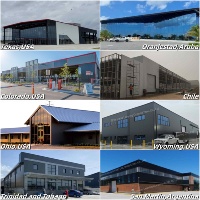 Almacén de Estructura de Acero Prediseñada y Duradera para Centro de Distribución Logística