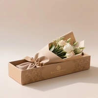 Caja de Regalo Cuadrada de Lujo para Rosas Preservadas con Asa, Caja de Regalo para el Día de la Madre, Cajas Florales para Mamá para Guardar Flores