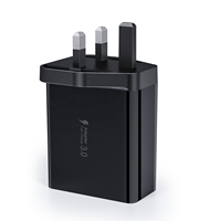 Chargeur USB HNT 60W 5-en-1, chargeur rapide, prise murale UK, chargeur USB-C multiport Type C à charge rapide pour iPhone 17/16/15/14