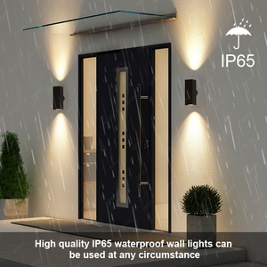 <span class=keywords><strong>Lampade</strong></span> LED Quadrate <span class=keywords><strong>da</strong></span> Esterno IP65 Impermeabili 12W, Applique Moderne per Portico, Garage, Giardino, <span class=keywords><strong>Balcone</strong></span>, Ingresso - Product Image 4