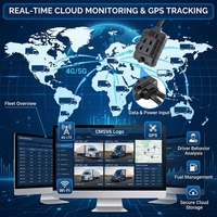 Caméra embarquée 1080P 6 canaux 4G GPS AI avec ADAS DSM BSD, système de surveillance intelligent pour la gestion de flotte commerciale, prend en charge la carte TF 1 To