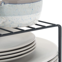 Étagère de rangement en acier métallique durable pour armoire de cuisine, présentoir