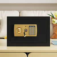 Mini Digitaler Safe mit Elektronischem Schlüsselschloss Massiver Stahl Diebstahlsicherer Tresor für Hotels Geschäftsbüros Heimgebrauch Geldkassette