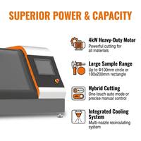 Machine de découpe métallographique intégrée automatique et manuelle pour échantillons de 100 mm de diamètre