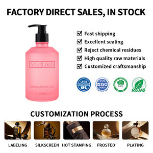 Bouteilles de gel lavant pour les mains en verre personnalisées de 350 ml, 500 ml, 700 ml, avec pompe, emballage vide, bouteilles de luxe pour shampooing et revitalisant - Product Image 5