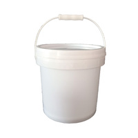 Seau en plastique recyclable de qualité alimentaire Ruly 500 ml-5 gallons avec couvercle et poignée en PP Matériel 20 litres Seau pour l'eau